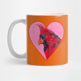 Cardinal  Heart Tribute Mug